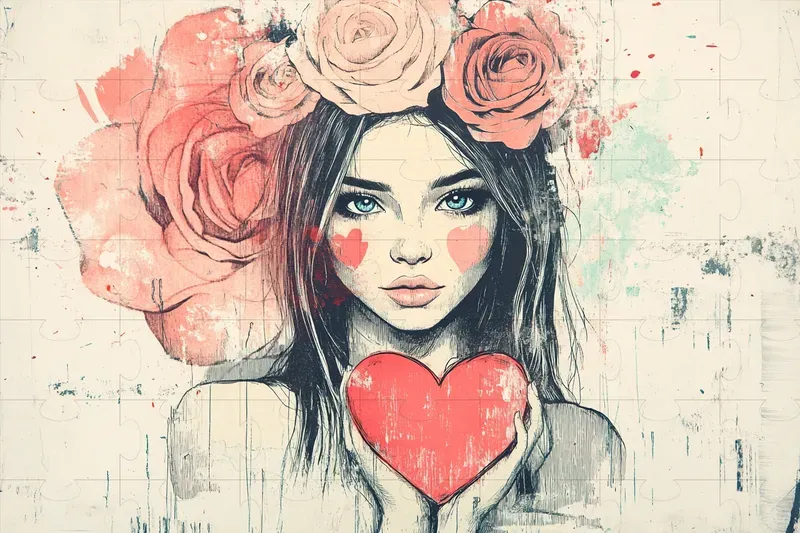 Gritty Valentines Illustrations