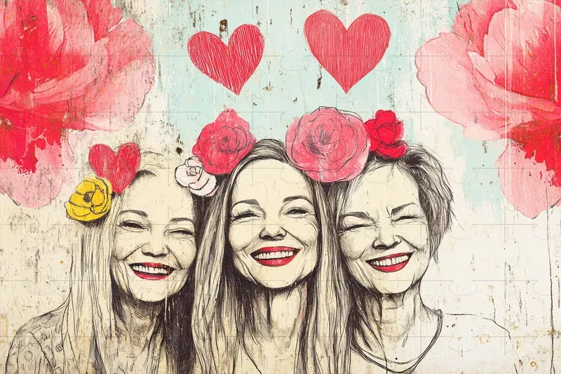 Gritty Valentines Illustrations