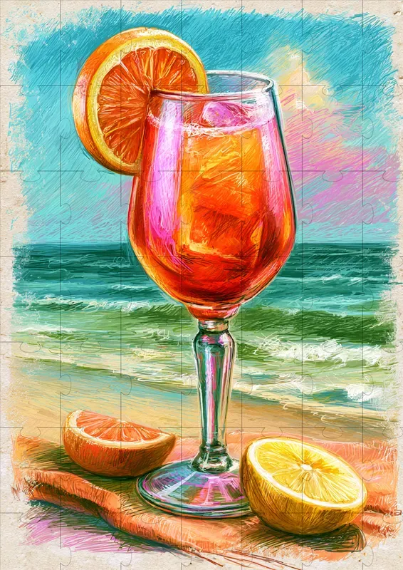 Vintage Tropical Drink Illustrations