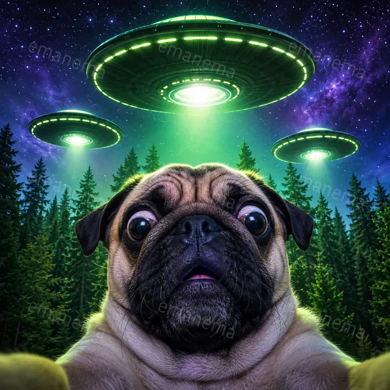Alien Abduction Selfies