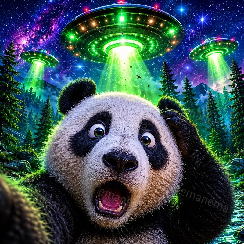 Alien Abduction Selfies
