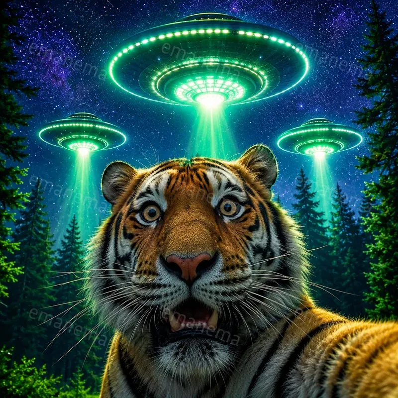 Alien Abduction Selfies