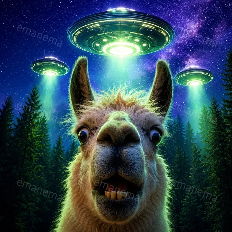 Alien Abduction Selfies