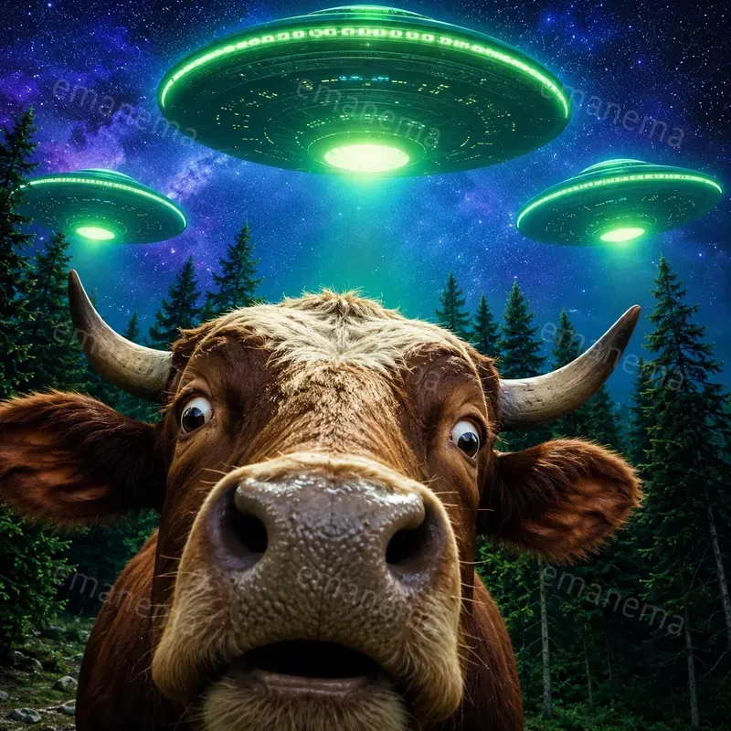 Alien Abduction Selfies