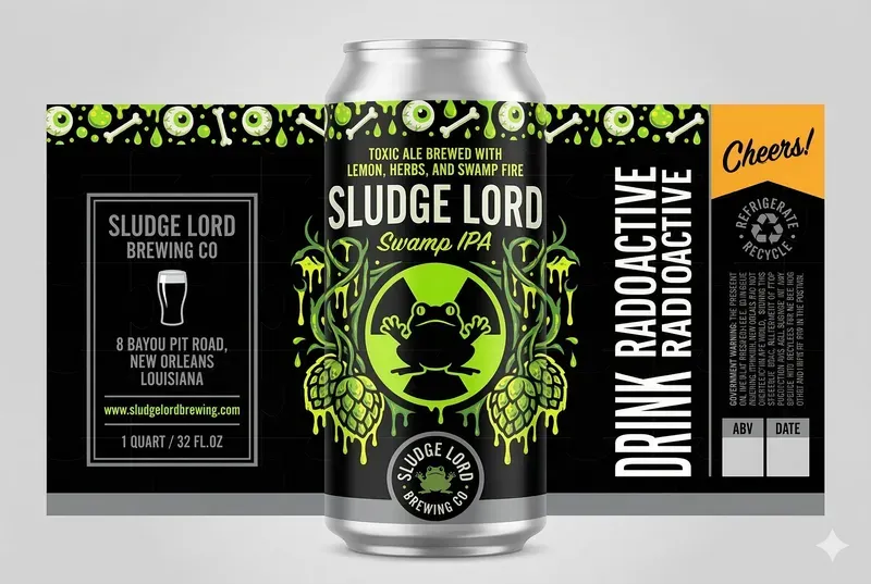 Flat Vector Craft Beer Labels
