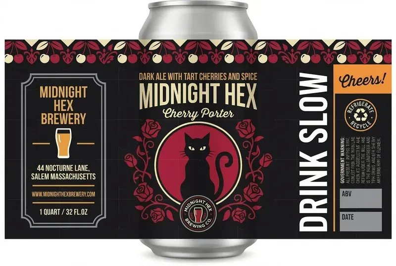 Flat Vector Craft Beer Labels