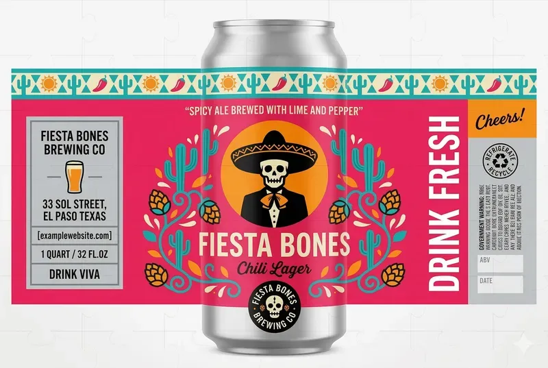 Flat Vector Craft Beer Labels