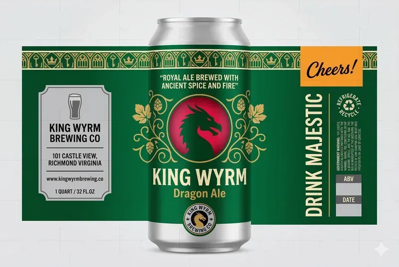 Flat Vector Craft Beer Labels