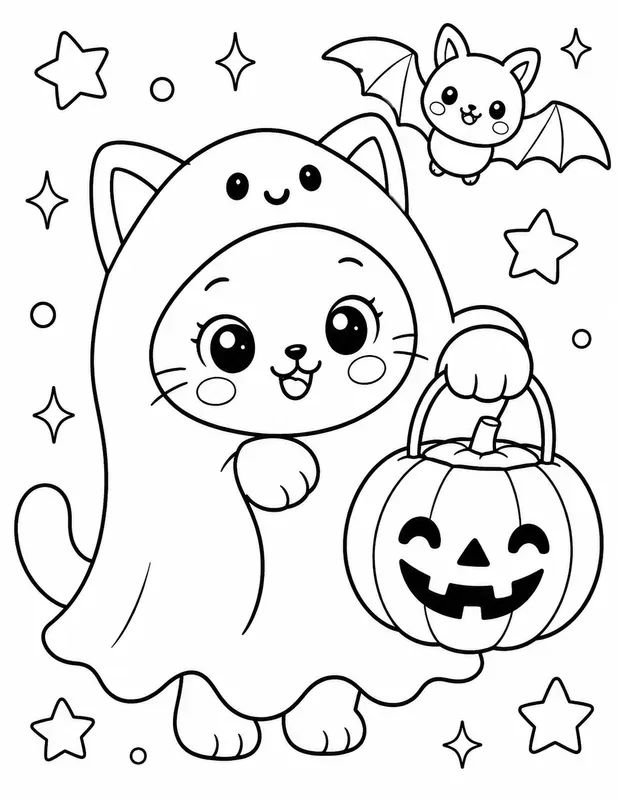 Adorable Spooky Colorings