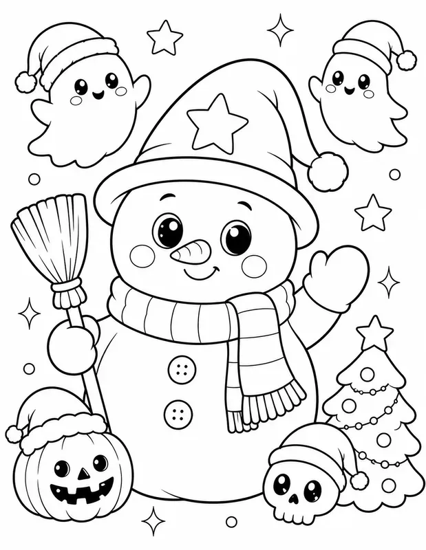 Adorable Spooky Colorings