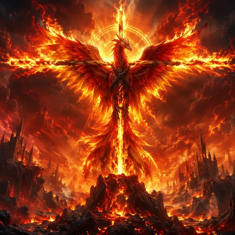 Divine Crucifixion Cinematic Art