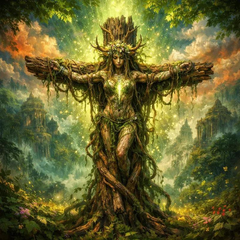 Divine Crucifixion Cinematic Art