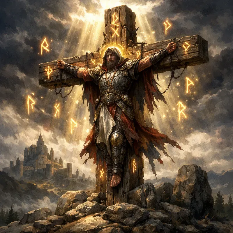 Divine Crucifixion Cinematic Art