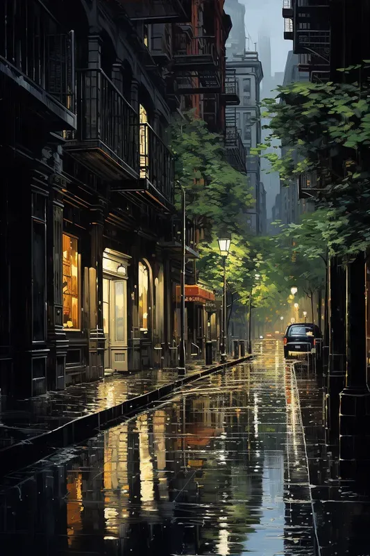 Acrylic City Streets