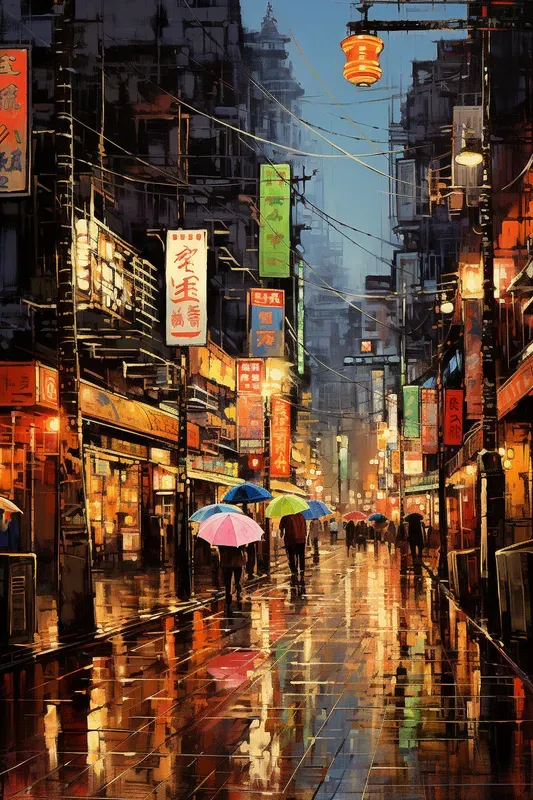 Acrylic City Streets