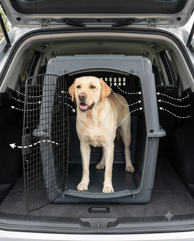 Pet Crate Airflow Maps