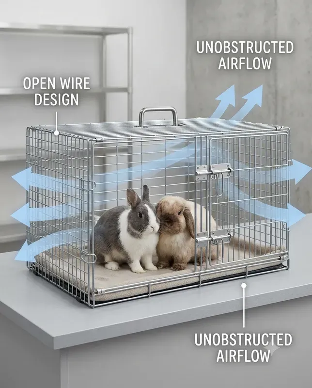 Pet Crate Airflow Maps