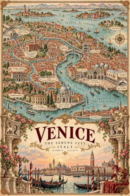 Vintage City Map Poster Creator