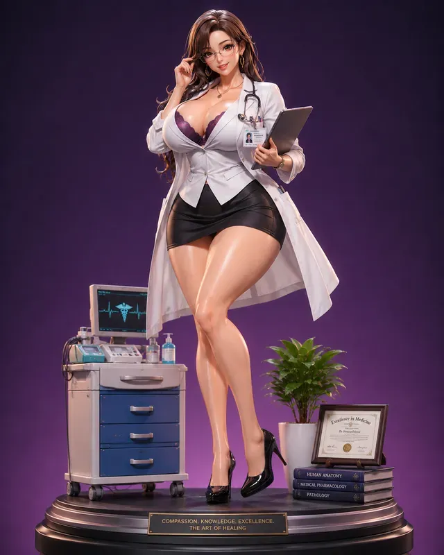 3D Anime Girl Collectible Figure Art