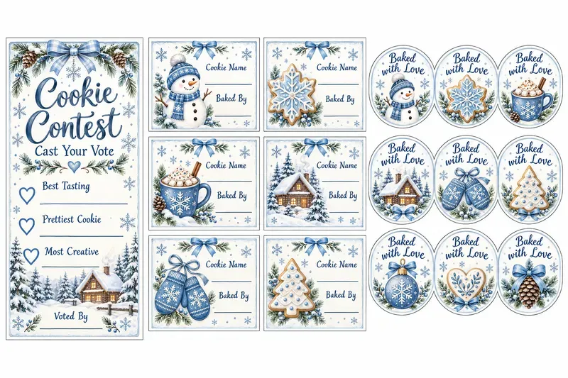 Christmas Cookie Exchange Party Sets