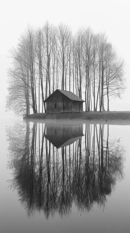 Serene Bw Nature Shots
