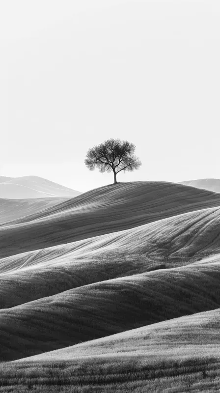 Serene Bw Nature Shots