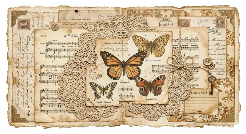 Vintage Junk Journal Page Generator