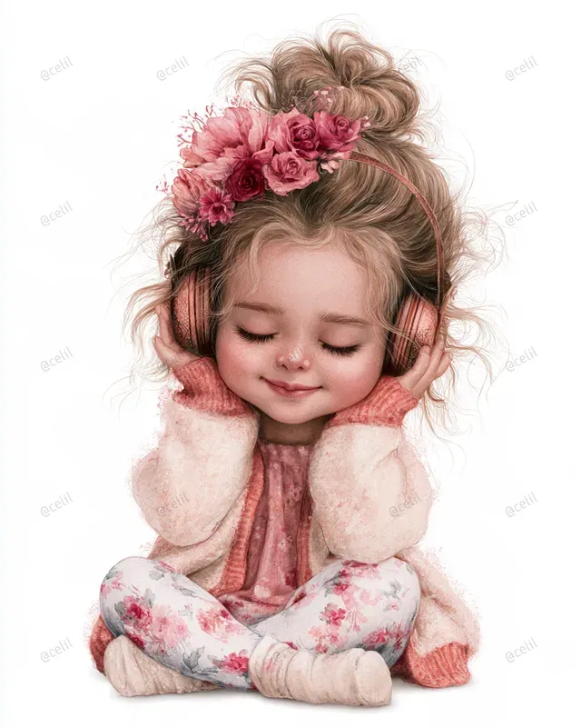 Cute Girl Pod Art