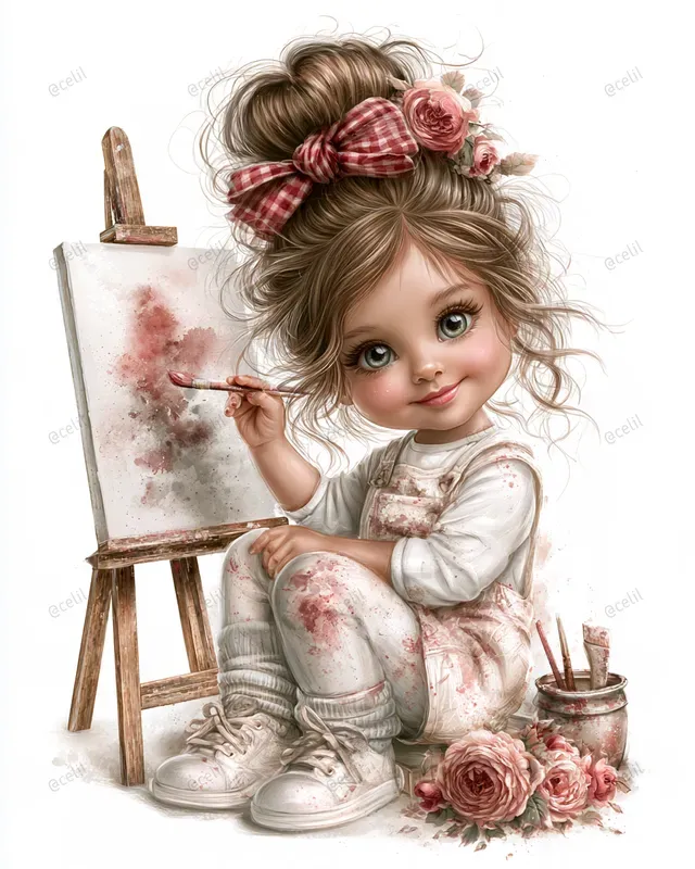 Cute Girl Pod Art