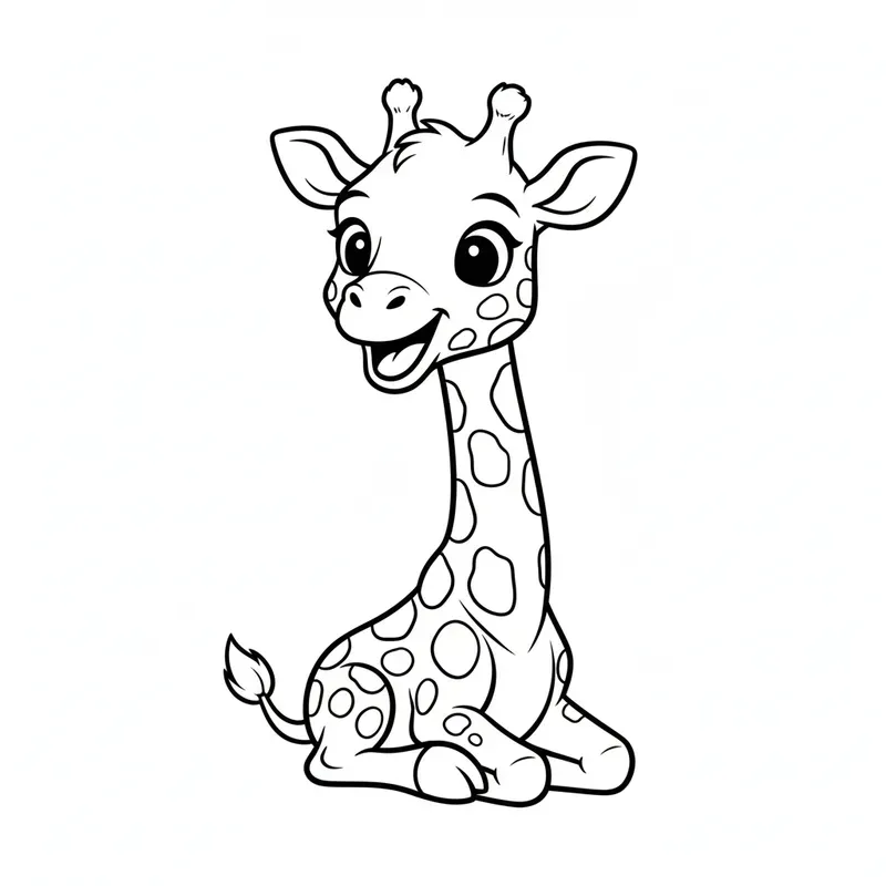 Universal Animal Coloring Page Line Art