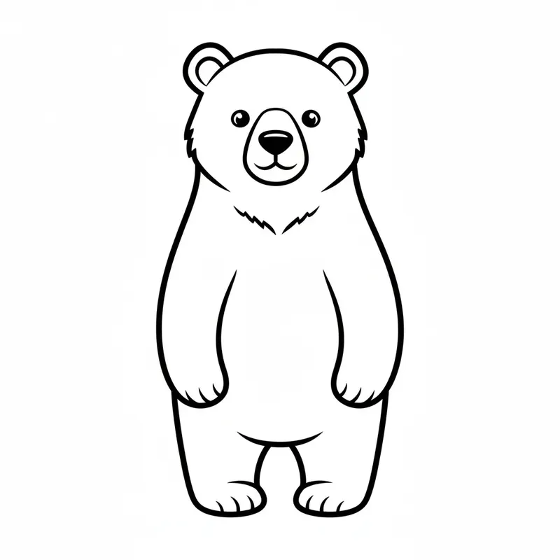 Universal Animal Coloring Page Line Art