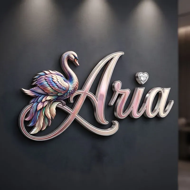 3D Luxury Ornamental Name Signs
