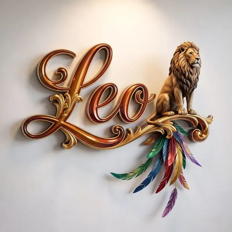 3D Luxury Ornamental Name Signs