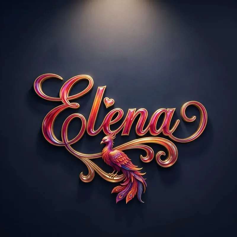 3D Luxury Ornamental Name Signs