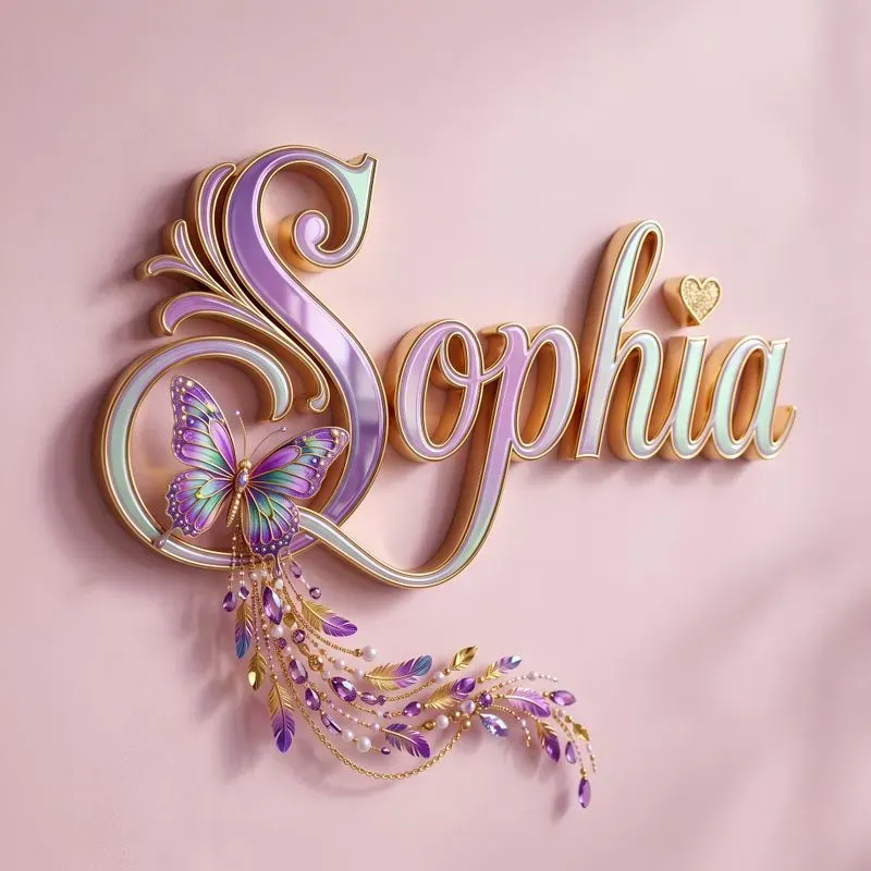 3D Luxury Ornamental Name Signs