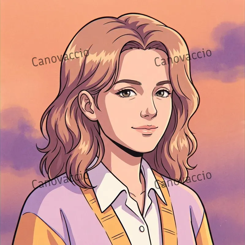 90s Retro Anime Cel Portrait Avatars