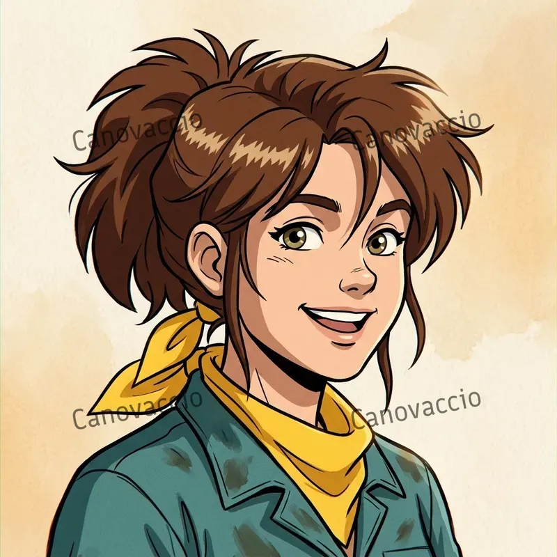 90s Retro Anime Cel Portrait Avatars