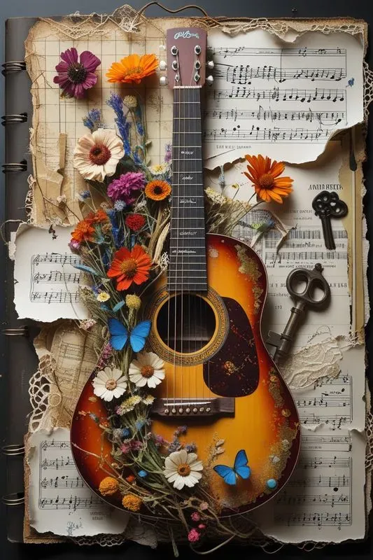 Vintage Boho Junk Journal Pages