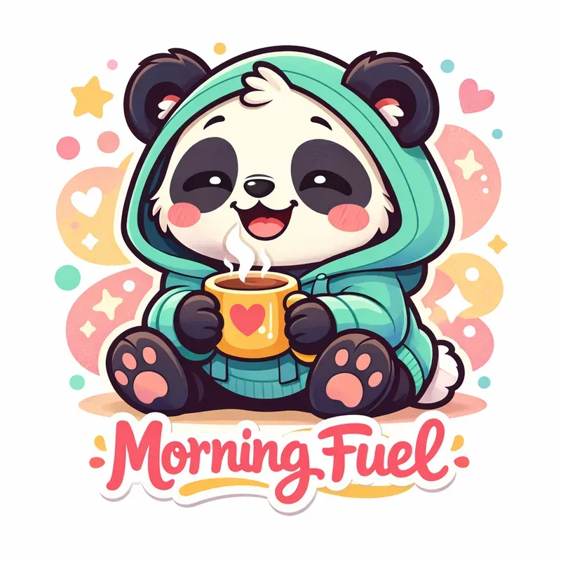 Cute Happy Animal Coffee Art