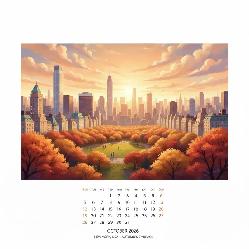 World City Calendar Makers 2026