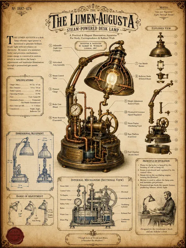 Steampunk Infographic Posters