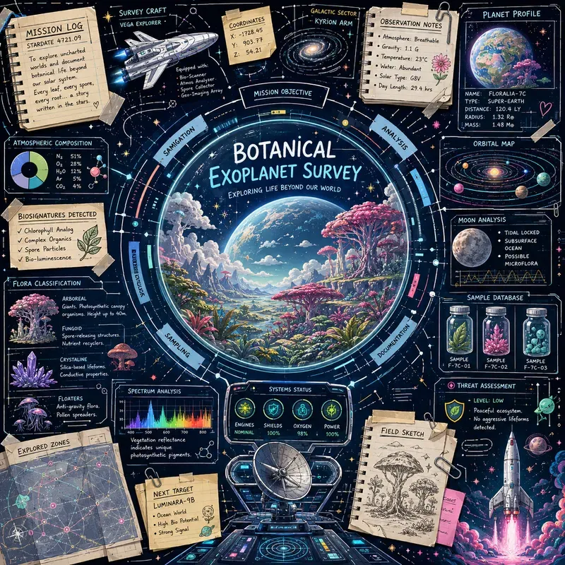 Galactic Mission Journal Visual Assets