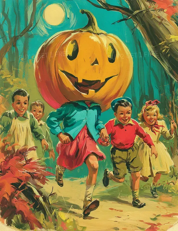 Vintage Halloween Illustrations