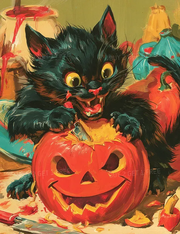 Vintage Halloween Illustrations