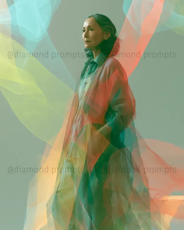 Abstract Color Portrait Realism