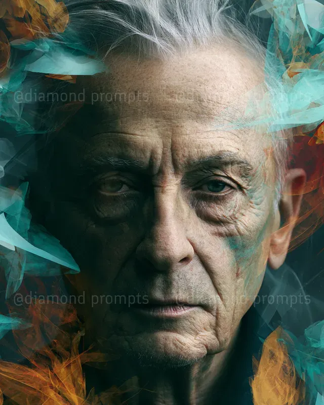 Abstract Color Portrait Realism
