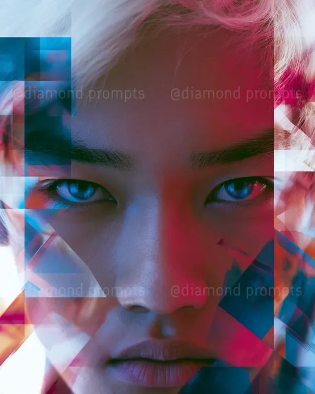 Abstract Color Portrait Realism