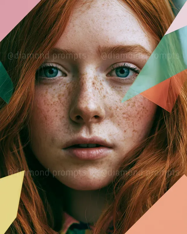 Abstract Color Portrait Realism