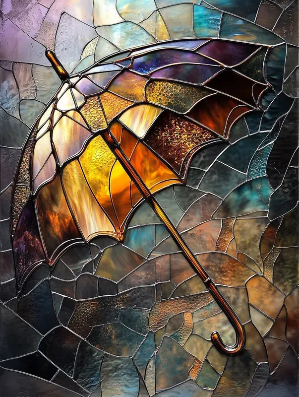 Radiant Glass Art With Different Motifs
