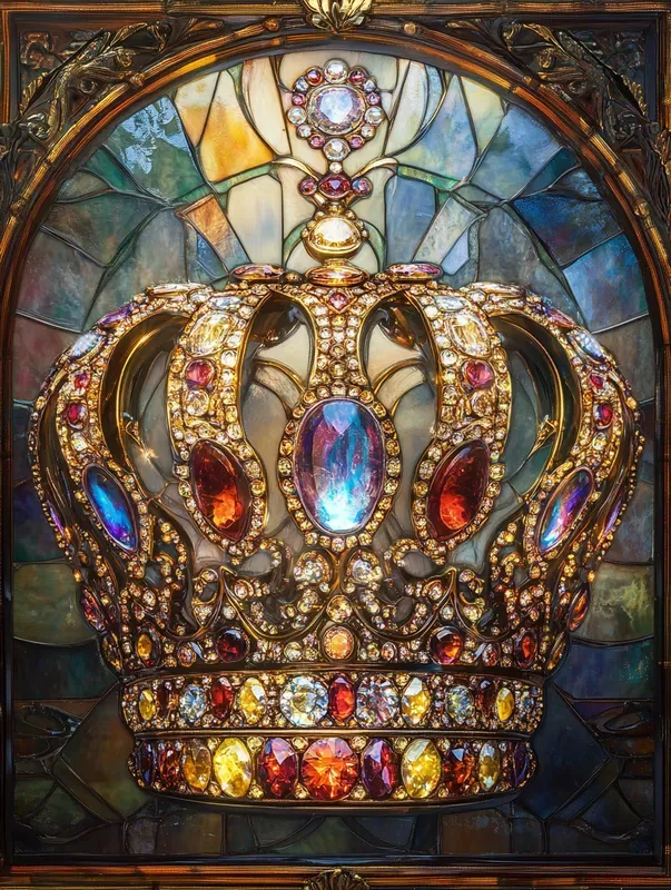 Radiant Glass Art With Different Motifs